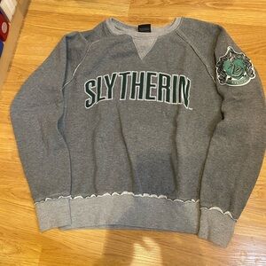 Universal Gray Slytherin Crewneck Sweater